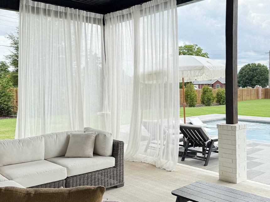 So verschönern Sie Ihren Wintergarten mit transparenten Vorhängen