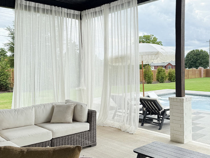 So verschönern Sie Ihren Wintergarten mit transparenten Vorhängen